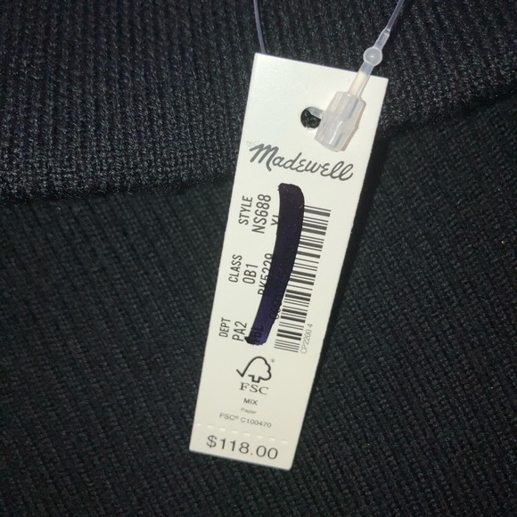 Madewell Womens Black Merino Wool-Blend Maxi Skirt - Picture 6 of 7